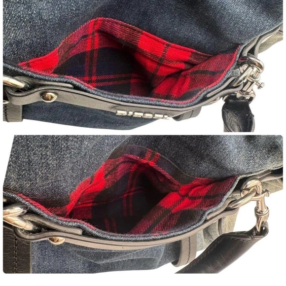 Diesel Women 3Way Denim Shoulder Clutch Handbag - Picture 3 of 14